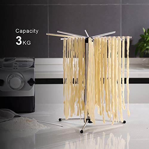 KITCHENDAO Pasta Drying Rack Foldable For Easy Storage Quick SetUp