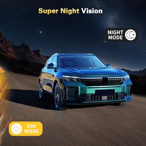 Inefala Full HD 1080P Dash Cam with Four Car Camera, 4 Channel 360°, 3 Inch Screen with 64GB Memory and 8 IR Night Vision, Travel Recorder with G-Sensor and Parking Monitor