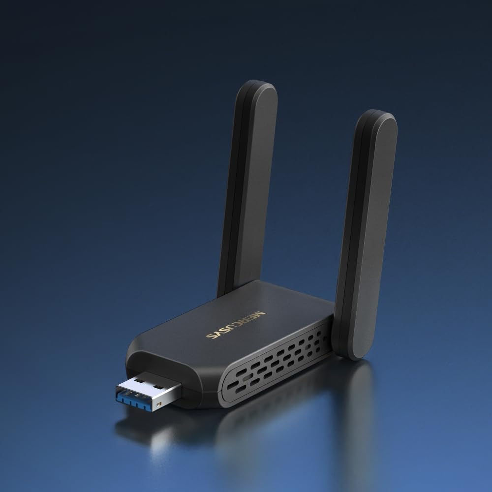 Mercusys Ma86Xh Axe5400Mbps Wi-Fi 6E High-Gain Usb Wifi Adapter For Pc, Usb 3.0 Wifi Dongle With Speeds Up To 2402 Mbps On 6 &Amp; 5Ghz, Windows 10 &Amp; 11 Compatible, Wpa3 Security, Streaming/Gaming - View 6