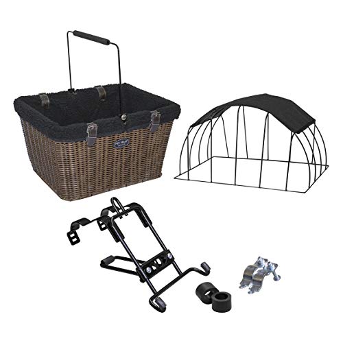 Travelin K9 PetPilot Wicker MAX Dog Bicycle Basket Bike Carrier