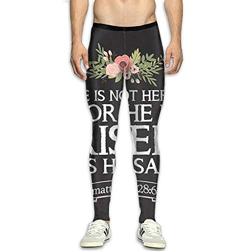 edawplan Resen Compression Pants/Running Tights Panel Leggings Men Thermal White