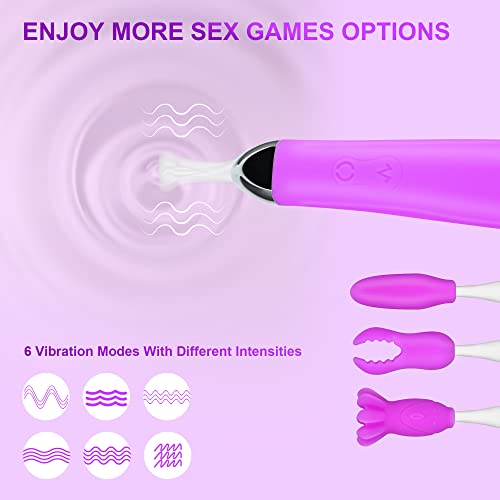 2 in 1 Clitoral G Spot Vibrator Dildo Vibrator Nipple Stimulator for Quick Orgasm,Seiecft Personal Massager Vaginal Stimulator Toys, Adult Sex Toys for Women and Couples,Waterproof