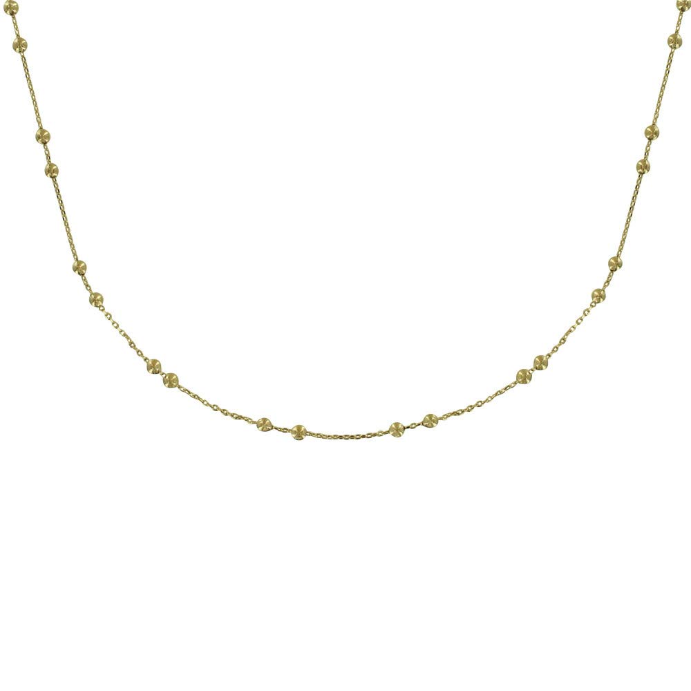 LES POULETTES BIJOUX - Gold Plated Necklace and Balls - taille 45 cm