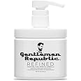 Gentlemen Republic 16oz Refined Hair Gel w/Pump - Professional Formula for 24 Hour Shine and Hold, Humidity Resistant, 100% Alcohol-Free and Never Flakes, Made in the USA