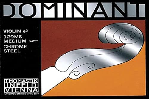 Thomastik-Infeld Dominant Violin String E 4/4 – Single string (129MS), steel core, plain, medium tension, loop