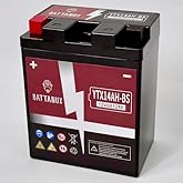 Battanux YTX14AH-BS Battery & Motorcycle Battery, Sealed SLA/AGM 12V12Ah ATV/UTV/Snowmoble/Motor bike Battery Maintenance Fre