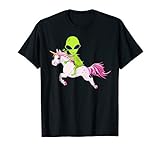Alien Shirt Alien Riding Unicorn Tee