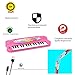 aPerfectLife Child Keyboard, 32 Keys Multifunction Electronic Kids Piano Keyboard Musial Instrument for Kids with Microphone (Pink)