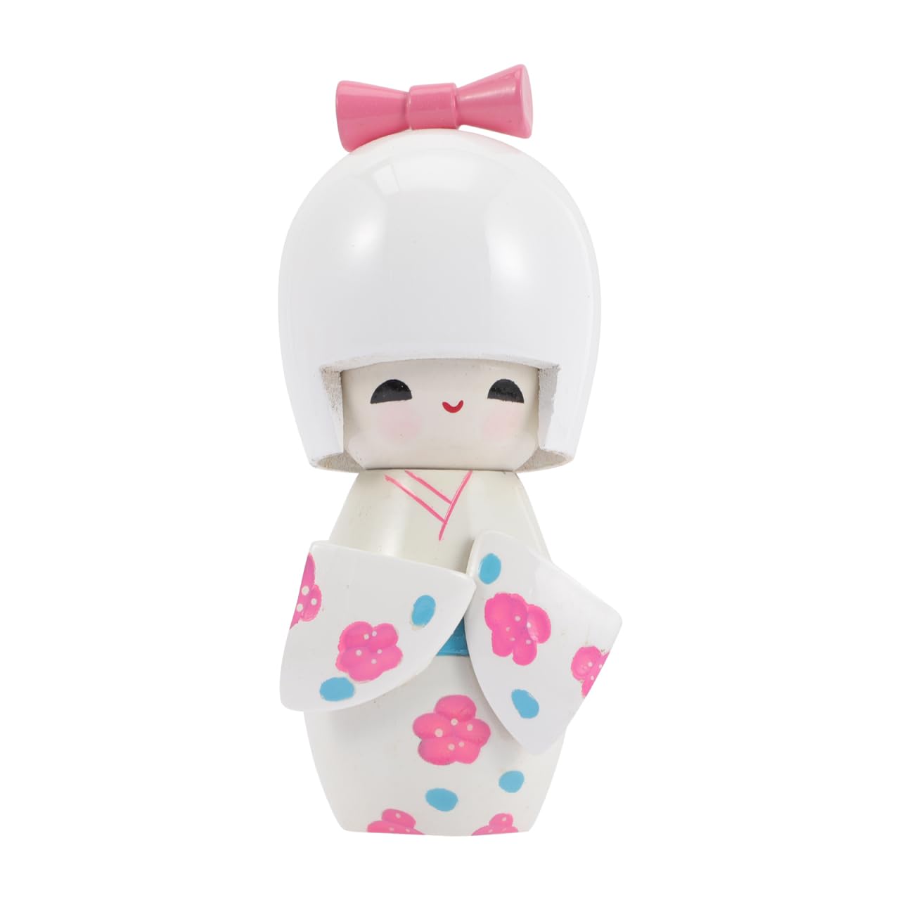 TOYANDONA Japanese Maiko Doll Traditional Japanese Kimono Kokeshi Doll Ornament Wooden Asian Geisha Collectible Figurine Statue for Office Home Party Table Decoration Toy