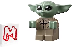 LEGO Star Wars The Mandalorian Minifigure - Baby Yoda Grogu (The Child) with Minifigureland Tile 75292