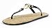 MICHAEL Michael Kors MK Charm Jelly Thong Sandal,Black,10 M US