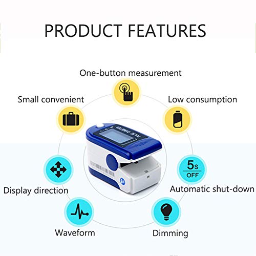 1Medische Pulsoximeter Zuurstofgehalte in Het Bloed Heart Rate Pulse Rate Monitor Met Draagkoord (CMS50D) - Image 6