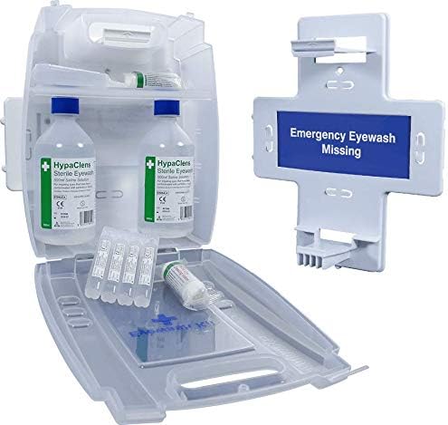 Safety First Aid Group Evolution Plus 2 x 500 ml Sterile Saline Eye Wash Kit with 8 Eyewash Pods and Mirror - Image 4