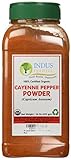 Indus Organic Cayenne Pepper Powder, 60,000 Shu, 1 Lb Jar, High Purity, Freshly Packed...