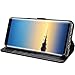 Galaxy Note 8 Case, K-Moze Galaxy Note 8 Wallet Case [4 Card Slots ] [Wrist Strap] [Stand Feature] PU Leather Flip Wallet Case Cover for Galaxy Note 8 - Black