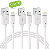 iPhone Charger Cable - Novtech 3 Pack 6FT Lightning Cable MFi Certified Fast Charging Cable Compatible with iPhone iPad iPod - White