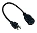 Tripp Lite Heavy-Duty Power Extension Server Cord 15A, 14AWG (NEMA 5-15P to NEMA L5-15R) 1-ft.(P023-001) primary