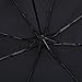 OMOTON Windproof Fiberglass Umbrella, Changes Color with Water, Black