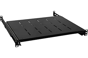 1U 15''-24'' depth Fixed sliding Adjustable Deep Vented Shelf 4 Post 19" inch Cabinet Rack Mount for IT server internet netwo