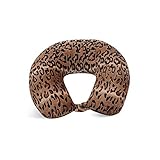 World's Best Feather Soft Microfiber Neck Pillow, Leopard