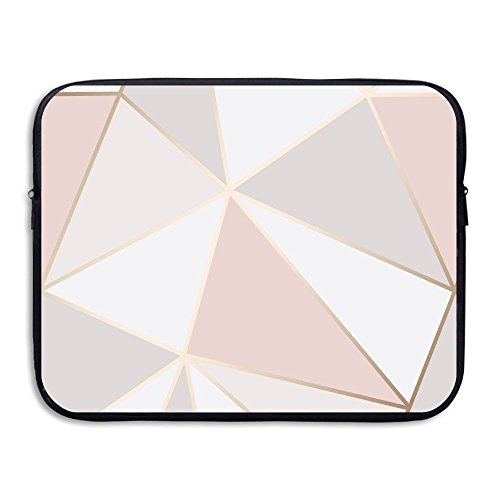 Business Briefcase Sleeve Rose Gold Geometric Pattern Laptop Sleeve Case Cover Handbag for MacBook Pro/MacBook Air/Asus / Dell/Lenovo / Hp/Samsung / Sony/Women & Men