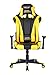 Turismo Racing Ancora Series Gaming Chair Black and Yellow Ergonomic Gaming Bucket Lumbar Support Executive Computer
