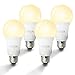 Smart LED Light Bulb, TIKLOK WiFi Dimmable Soft White A19 E26 Bulb, Compatible with Alexa and Google Home, 2700K 60W Equivalent, Easy Setup Control, No Hub Required (4 Pack)
