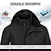 CAMEL CROWN Men's 3 in 1 Waterproof Ski Jacket Winter Jacket, Windproof Puffer Liner Snow Jacket Coat for Hiking Snowboard