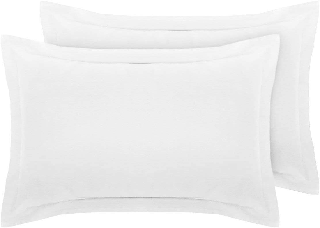 800 Thread Count - 100% Egyptian Cotton Hotel Sateen Quality Bedding - White - Pair Of King Oxford Pillowcases