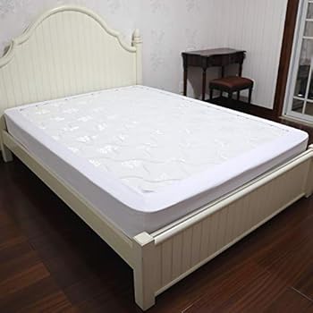 Barossa Design Box Spring Cover Queen Size - Wrap Around Elastic Bed Skirt, Easy on/Easy Off, Wrinkle Resistant, Hotel Quality (White)