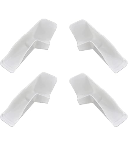 RV Rain Gutter Spout Covers White 4PK. Travel Trailer Fifth Wheel
