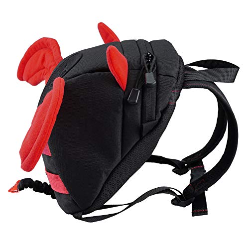 VIPERADE Anti-Lost Devil Wings Kids Walking Safety Backpack, Baby Safety Walking Harness Reins with Leash, 2-in-1 Safety Travel Outdoor Kids Mini Bag Toddler Strap Backpack (Black Red) - Thumbnail 4