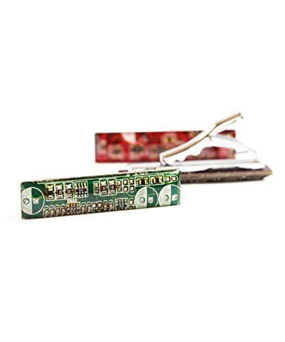 Green Circuit Board Tie Clip, unique gift for him