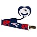 Baby Fanatic Pacifier with Clip, New England Patriots