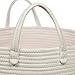 Solaya Short Pink Cotton Rope Basket Storage 16