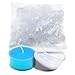 Burning Wick Candles Heat-Resistant Clear Plastic Tea Light Container Cups 100 Pack