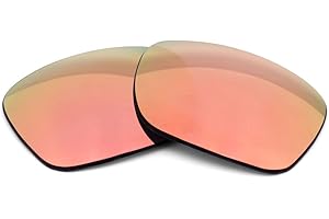 Apex Lenses Replacement Lenses for Lip Typhoon Sunglasses, Rose Gold (Mirrored), Polarized