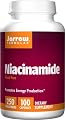 Jarrow Formulas Niacinamide 250mg, 100 Capsules (Pack of 3)