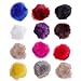 ULTNICE 12pcs Faux Fur Pom Poms DIY Fluffy Ball for Knitting Hats Scarves Bags Charms