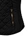 NE PEOPLE Womens Lightweight Quilted Zip Vest-BLACK-2XL
