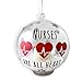 Nurses are All Heart LED Christmas Ornament – Xmas Light Up Decoration with Candle and Glittery Snow Inside - Includes 4 Hour Timer