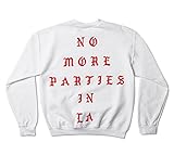 Life of Pablo No More Parties In La Los Angeles Pop Up Crewneck Kanye Yeezy TLOP Yeezus Saint (Medium)