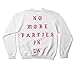 Life of Pablo No More Parties In La Los Angeles Pop Up Crewneck Kanye Yeezy TLOP Yeezus Saint (Medium)