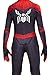 Ugoccam Superhero Zentai Bodysuit Kids Jumpsuit Halloween Cosplay Costume Black/Red, Kids-L(Height-51-54Inch)