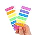 LuckyStar365 4 Sets Neon Page Marker Colored Index Tabs Flags, Rainbow Assorted Bright Colors, Fluorescent Sticky Note for Page Marker, 560 Pieces