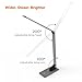 TaoTronics LED Desk Lamp with High-speed 5V/2A USB Charging Port, 3 Color Temperatures and Brightness Levels, Metal Body, Memory Function, 9W
