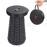 FSUTEG Folding Stool Folding Camping Stool Retractable Adjustable Plastic Step Stool
