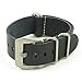 StrapsCo Leather Nato Strap Watch Band with Pre-V Buckle