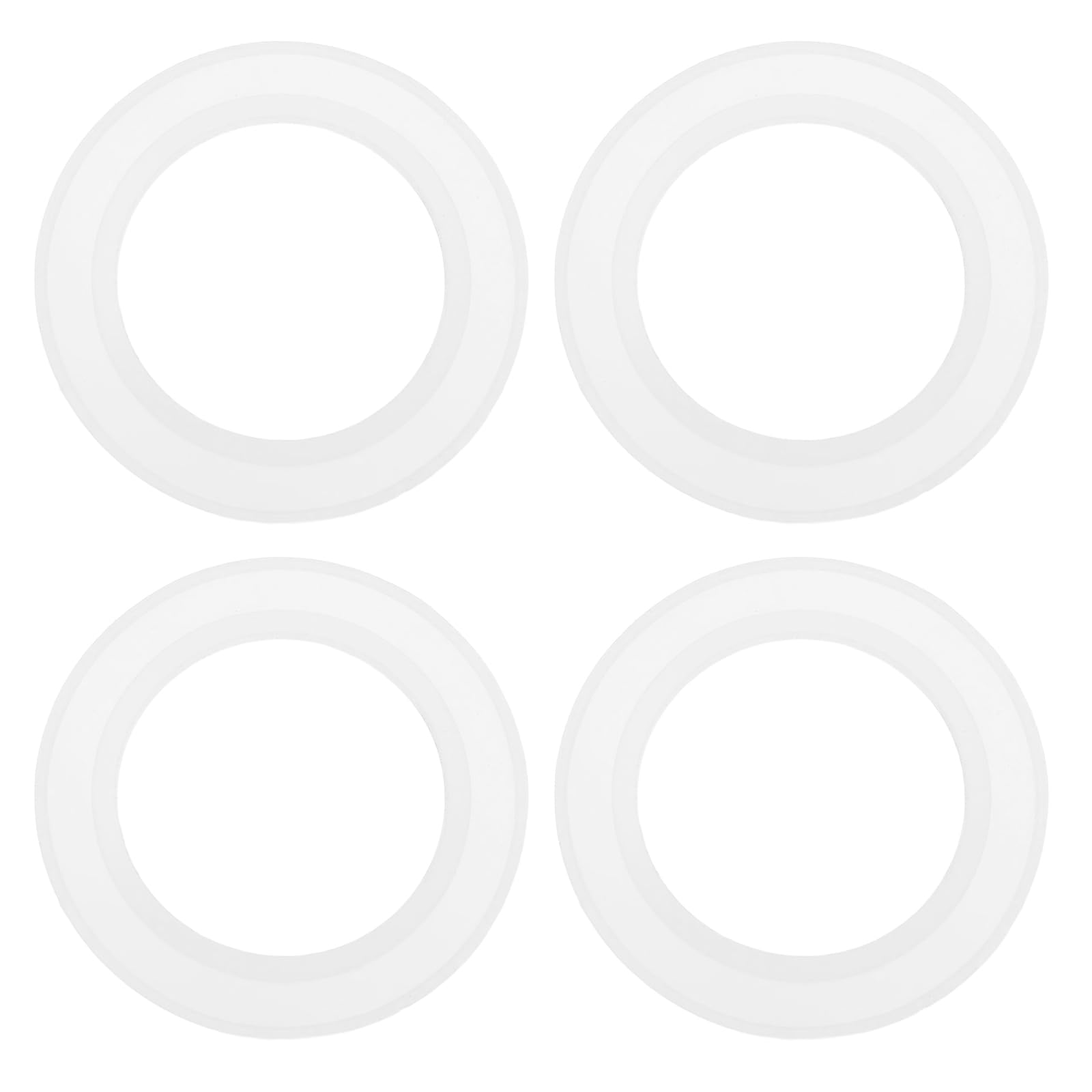 YINETTECH 4pcs Bathtub Sink Pop Up Plug Cap Washer Seal 43.5 x 28.5mm Silicone-Ring Gasket Sink Floor Drain Seal Fits Basin Plugs and -Up Wastes