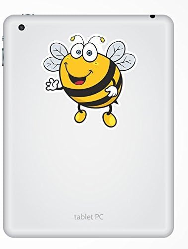 2no. 150mm Happy Bee Stickers - Self Adhesive Stickers - Easy to Apply, Multicoloured - Image 4